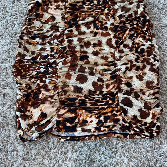 VICTORIA’S SECRET Bra Top Animal Print Ruche Dress - Picture 4 of 8
